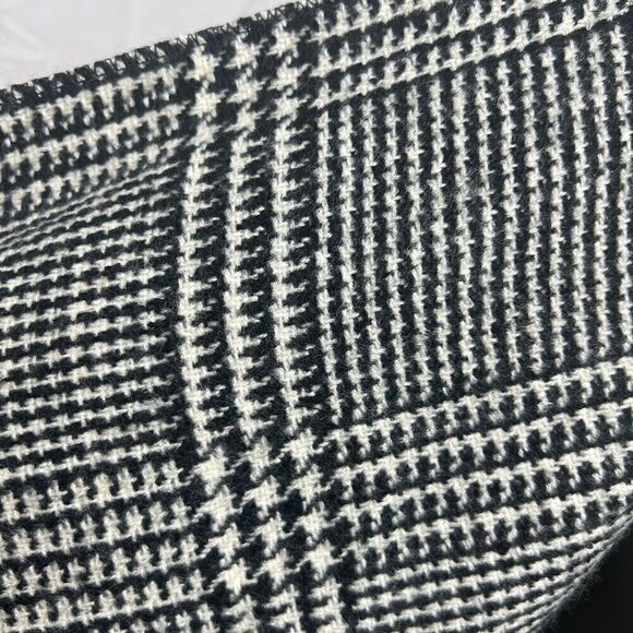 STEVE MADDEN Womens Plaid Poncho Grey & Black One Size Fits Most Herringbone - Picture 2 of 10